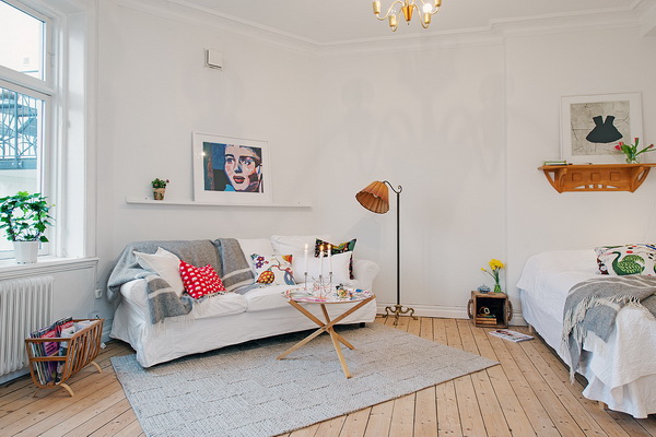 Un pequeño apartamento con estilo nórdico
