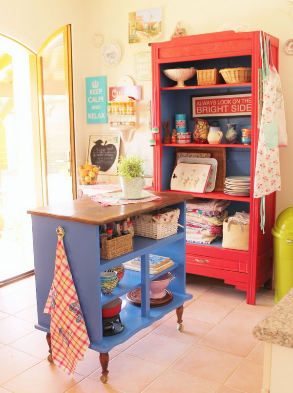 Muebles viejos pintados