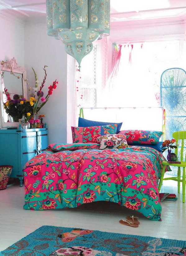 Dormitorios con mucho color