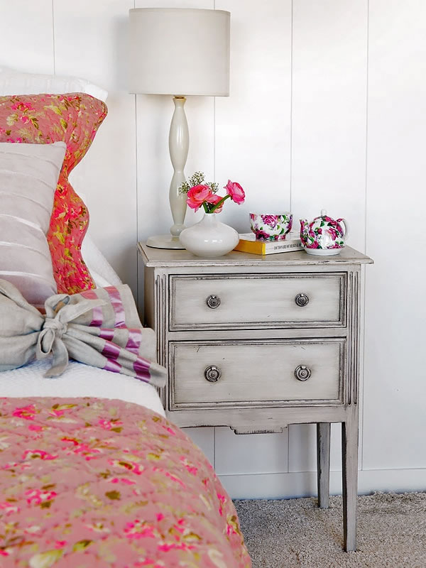 Ropa de cama con estampados florales para la decoración de dormitorios