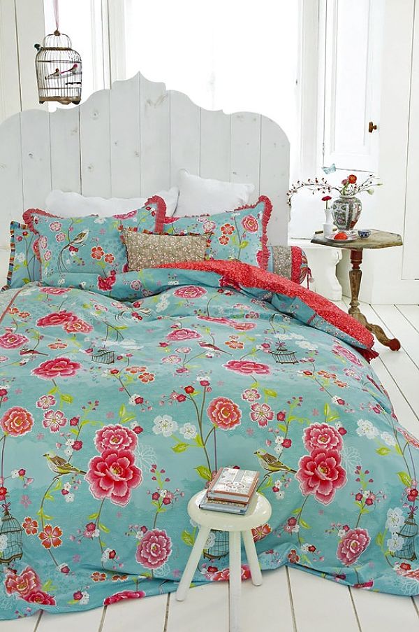 Ropa de cama con estampados florales