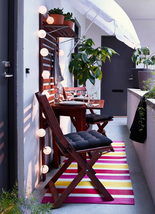 Iluminación para balcones