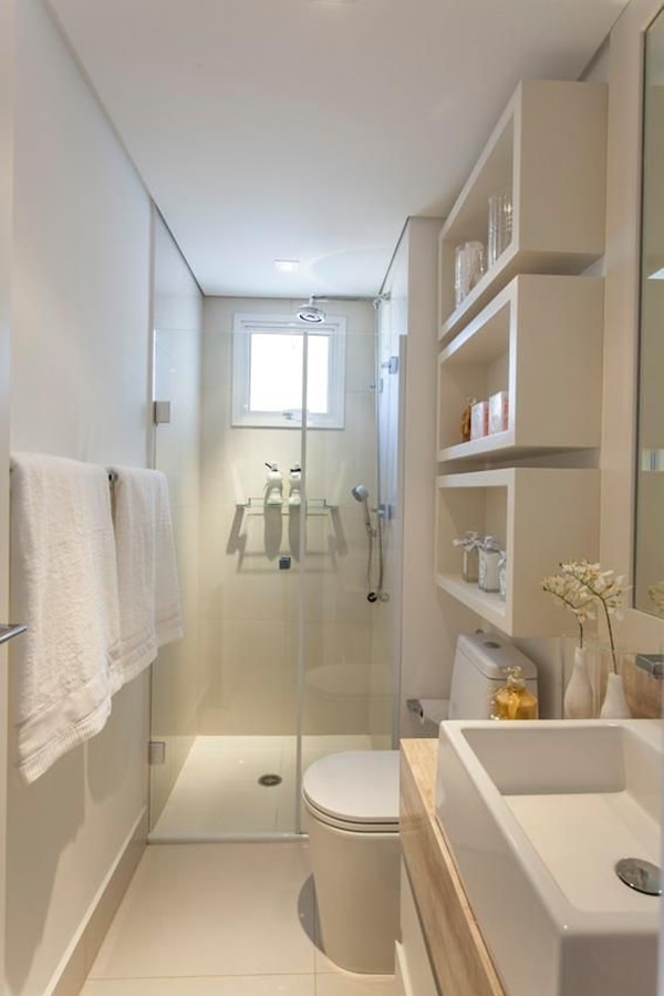 Baño pequeño y funcional
