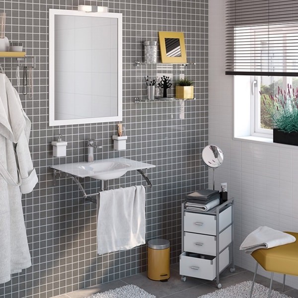 Baño en color gris