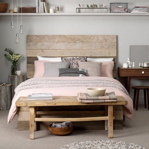 Cabecero de cama de madera