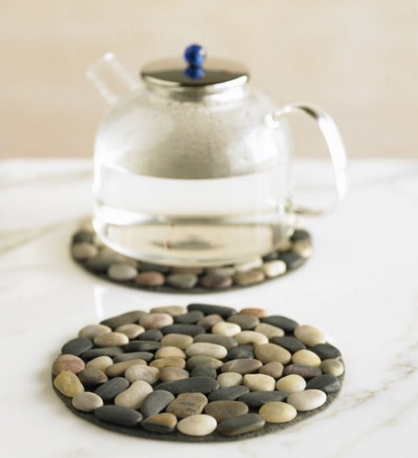 Bonitas y sencillas ideas para decorar con piedras