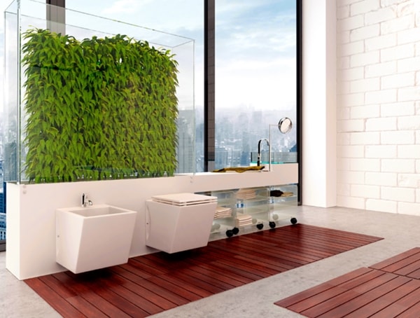 Plantas en baños