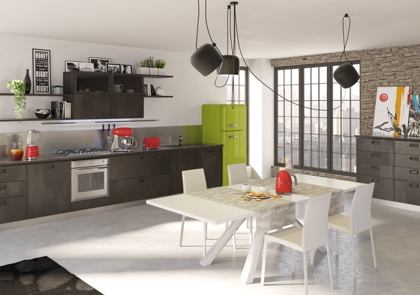 9 hermosas cocinas con aires retro