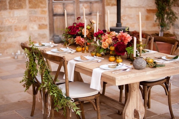 Ideas para decorar la mesa en otoño