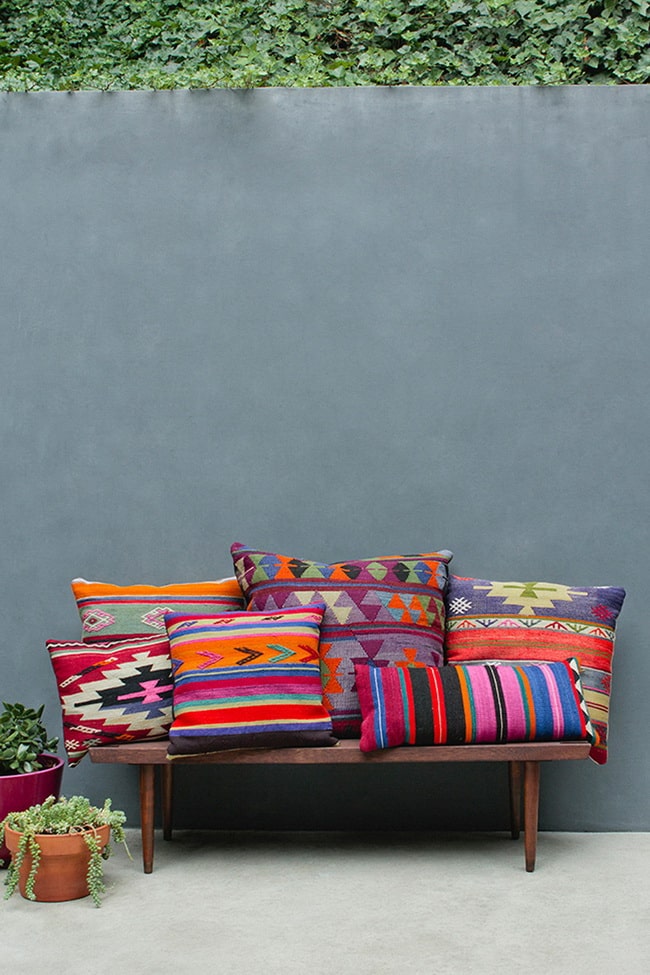 Cojines con estilo navajo