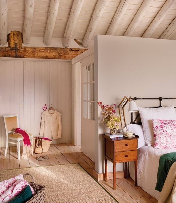 Dormitorio rústico