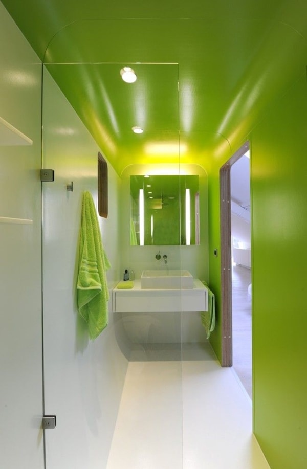 Baños en color verde, una buena opción - Decoración de Interiores y