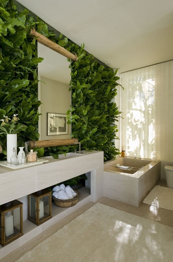 Plantas en baños