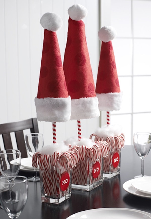 6 bonitos centros de mesa navideños
