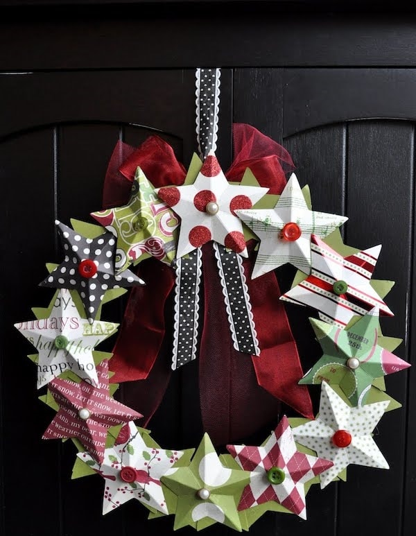 24 ideas para hacer tus propias estrellas navideñas