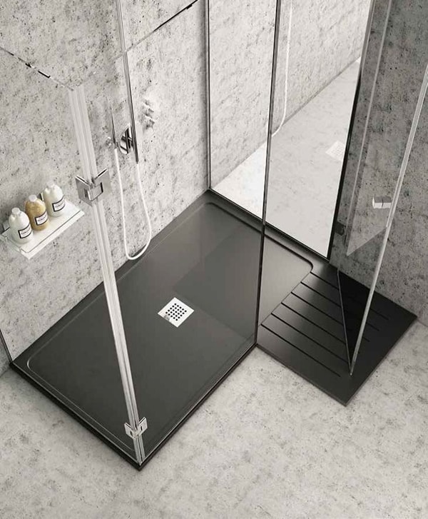Plato de ducha moderno en color negro