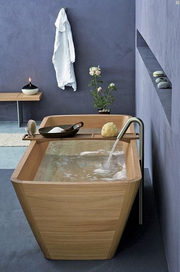 Bañera de madera
