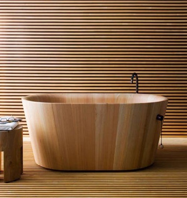 Bañera de madera