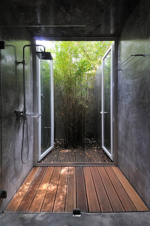 Baños con madera