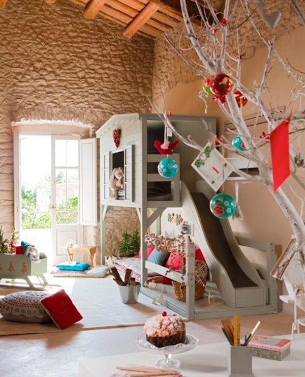 Casita de juego para dormitorio infantil