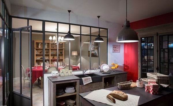 Cocinas con cerramientos de cristal