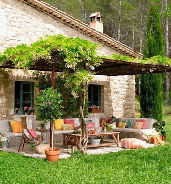 Jardines y terrazas con mucho color
