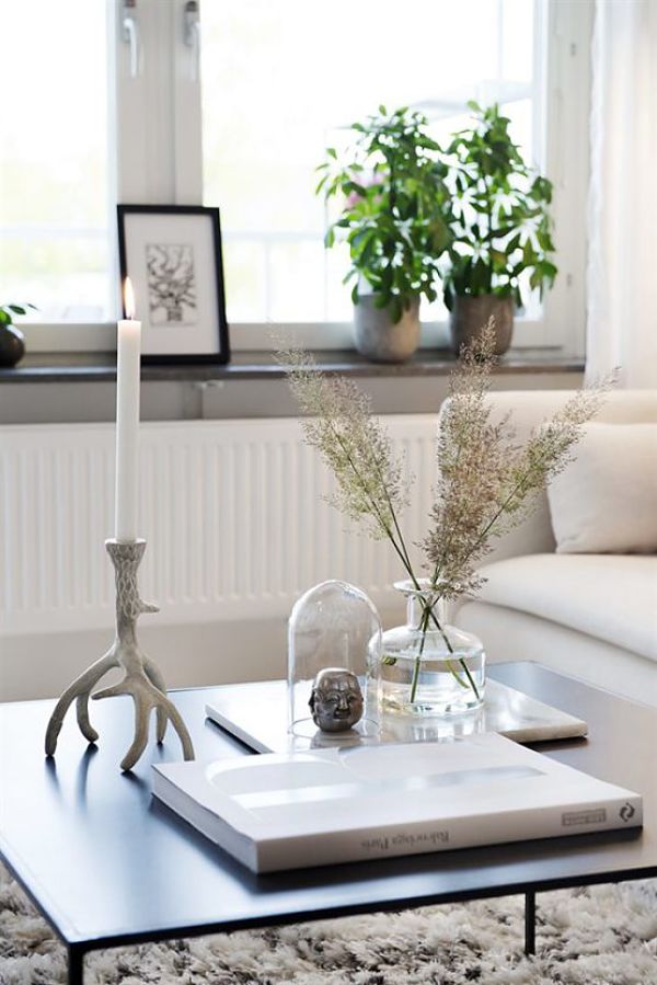 Detalles salón estilo nórdico