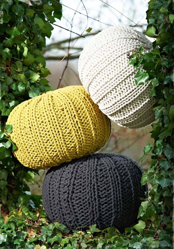 Puffs hechos con a crochet