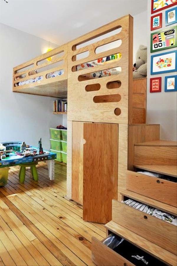 Dormitorio infantil tipo loft