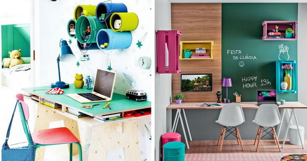 10 ideas para espacios de estudio infantiles - Decoración de Interiores