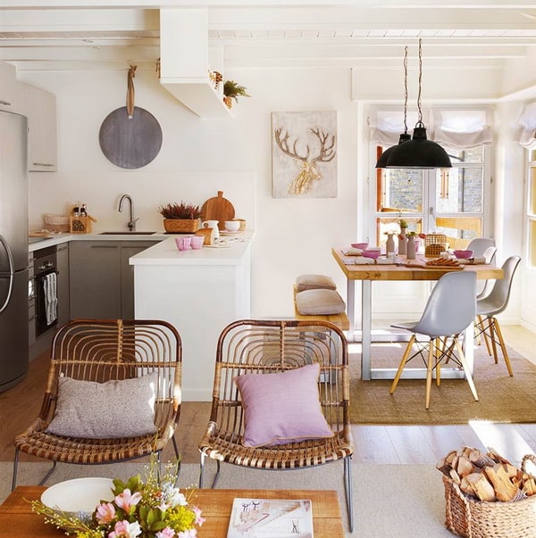 Cocinas abiertas para casas con estilo