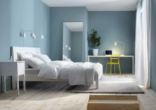 Dormitorio en azul