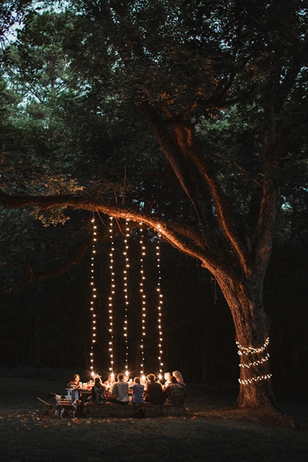 Iluminación para fiestas al aire libre