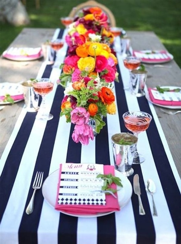 Arreglos florales para fiestas al aire libre
