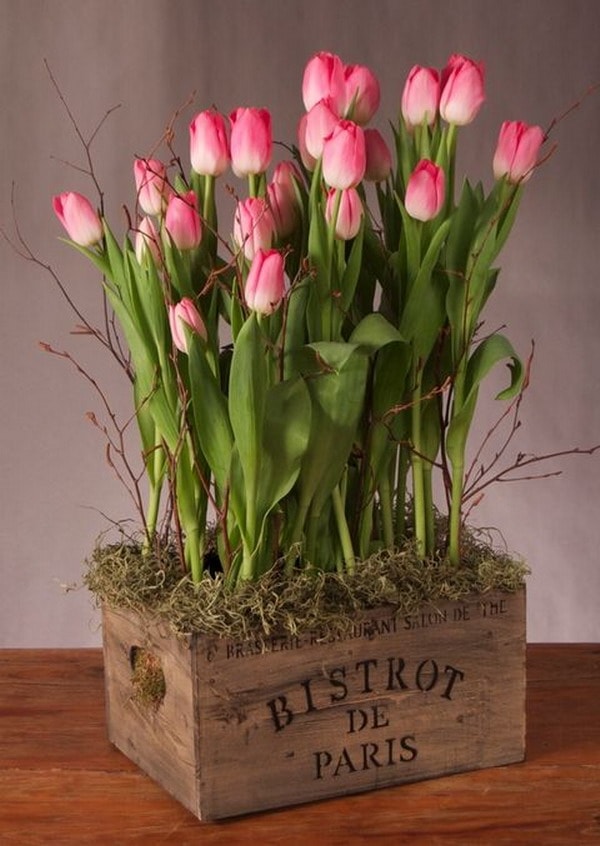 Arreglos florales con tulipanes - Decoración de Interiores y Exteriores -  EstiloyDeco