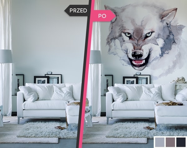 Decoración con fotomurales, antes y después