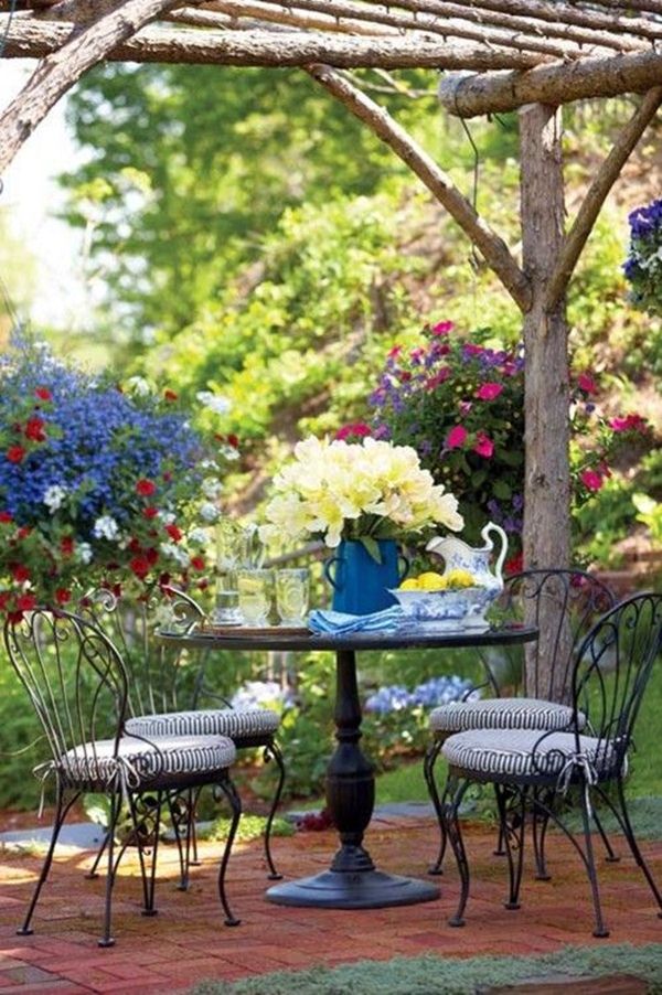 Muebles de forja para el jardín