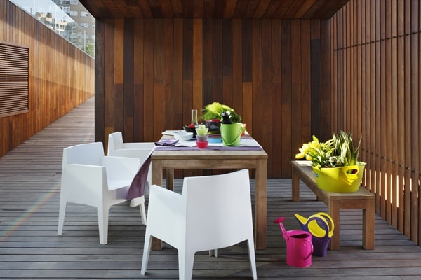 Muebles de plástico para exterior