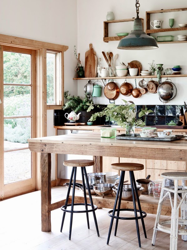 Cocina con estilo country chic