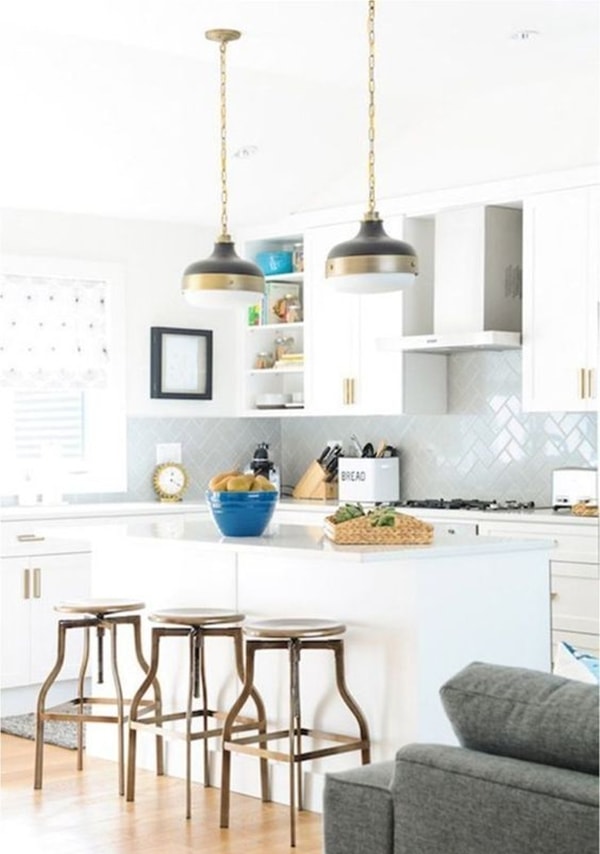 Cocina con barra americana