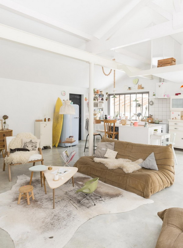 Salón con estilo slow deco