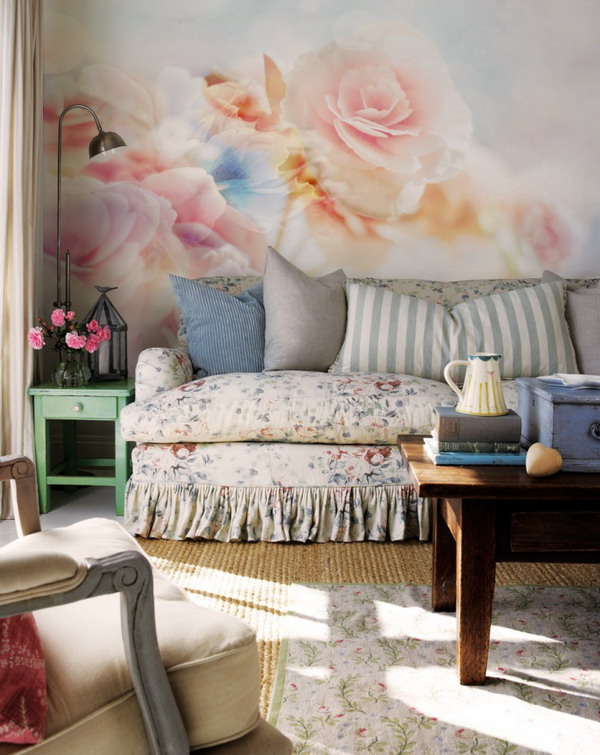 Salón estilo shabby chic