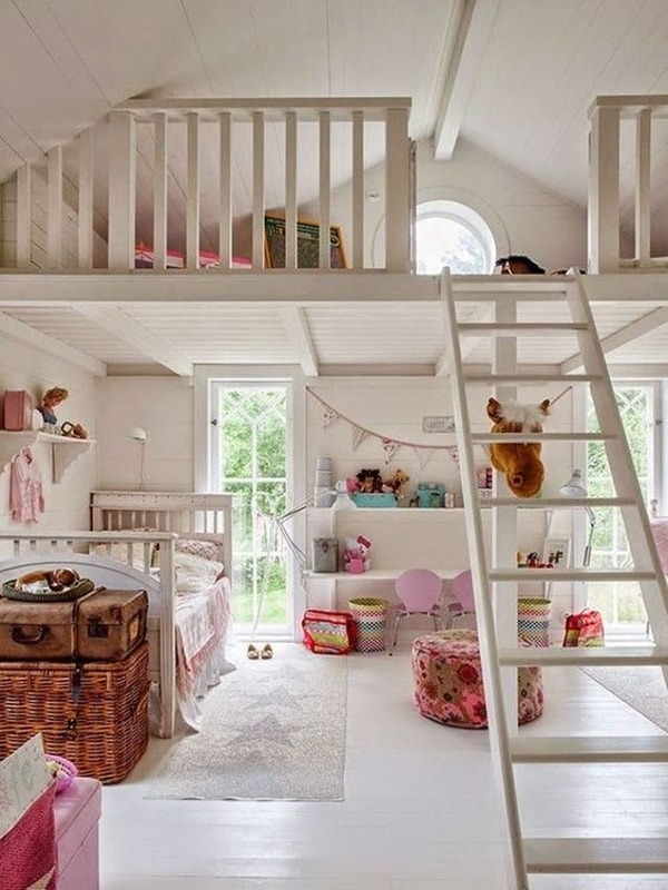 Dormitorio infantil a doble altura