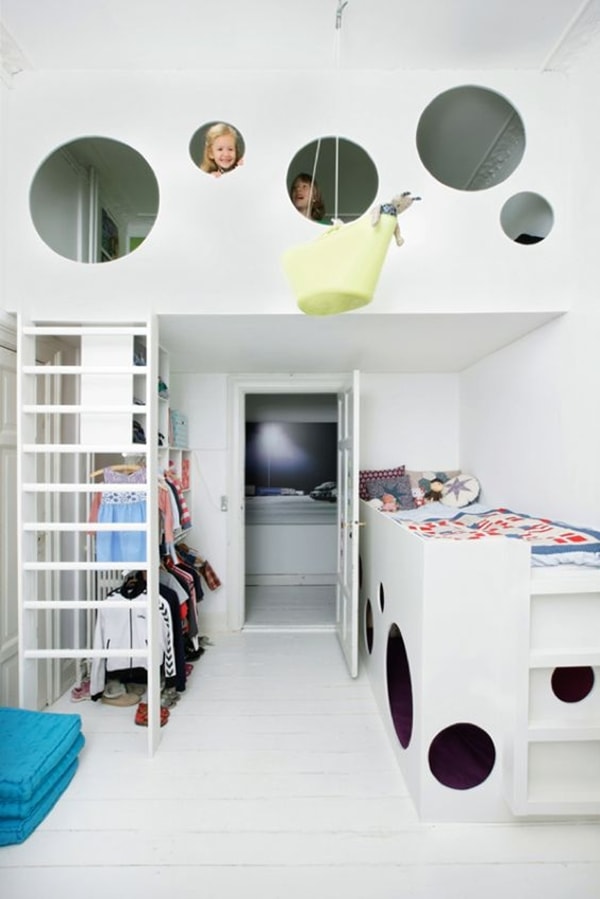 Habitación infantil a doble altura