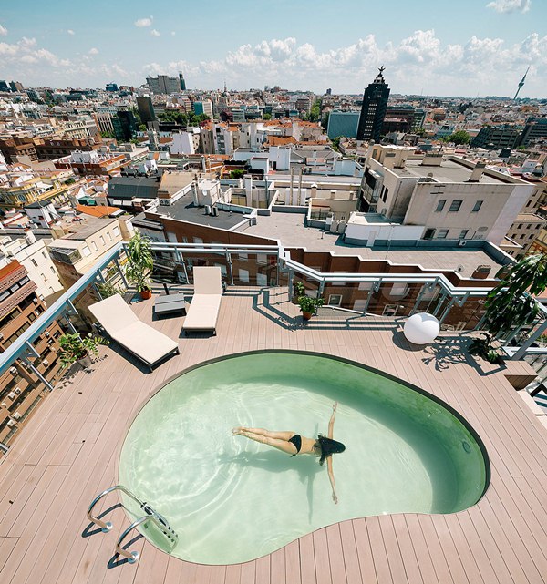 Piscina en ático
