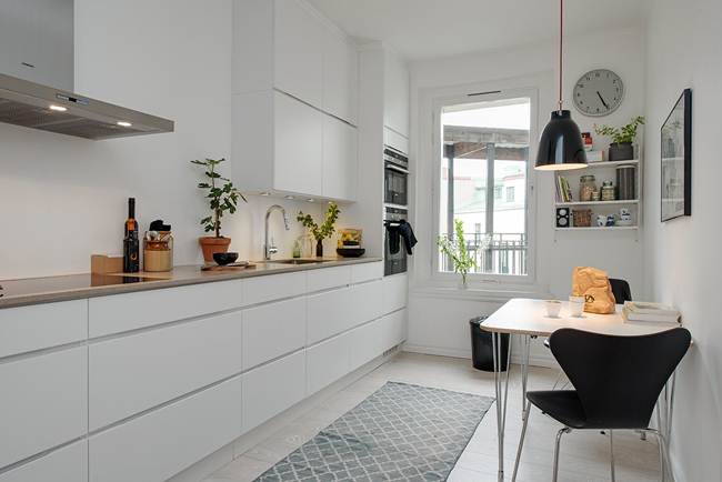 Cocina y comedor en uno