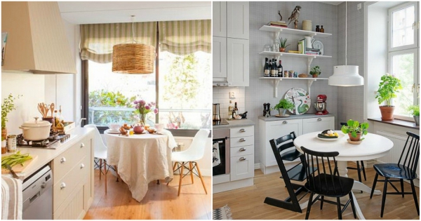 Cocina y comedor en uno