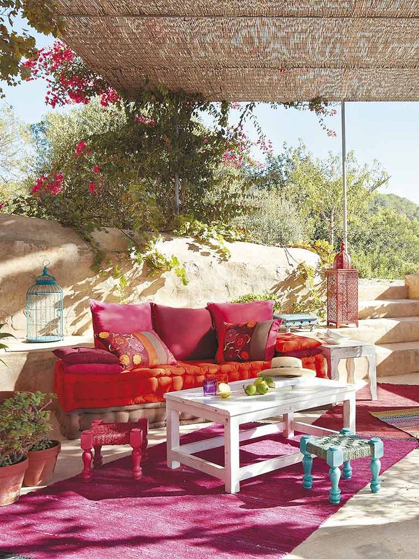 Ideas coloridas para decorar exteriores