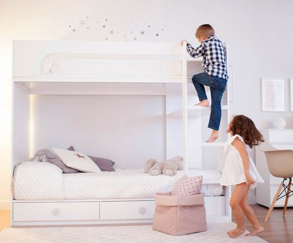 Litera para dormitorio infantil compartido