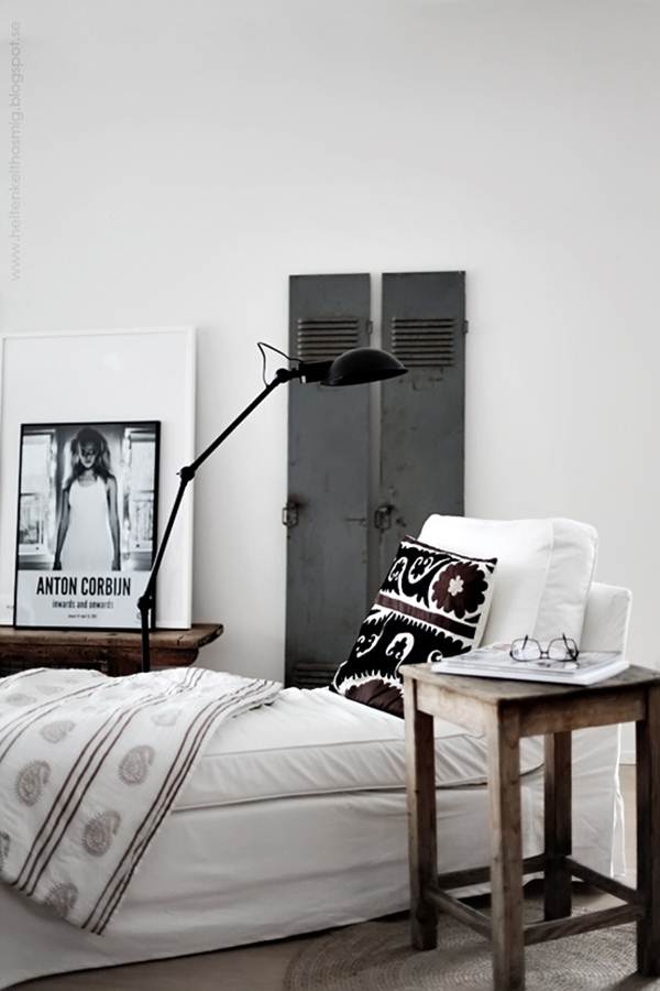 Dormitorio con estilo industrial